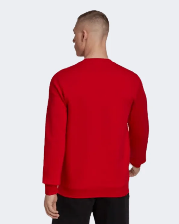 Adidas Essentials Fleece Men Sportswear Sweatshirt Red Hl2279