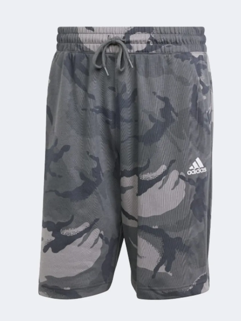 Adidas Seasonal Essentials Camouflage Men Sportswear Short Dgh Solid Grey