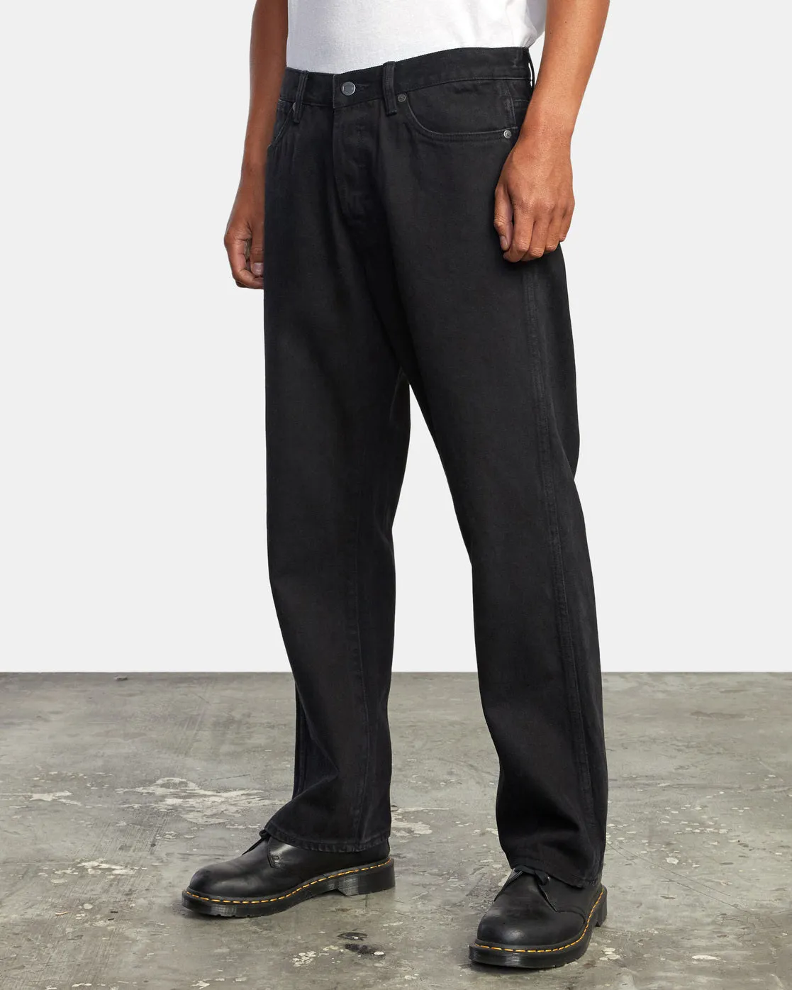 Americana Relaxed Fit Denim Jeans - Black Rinse