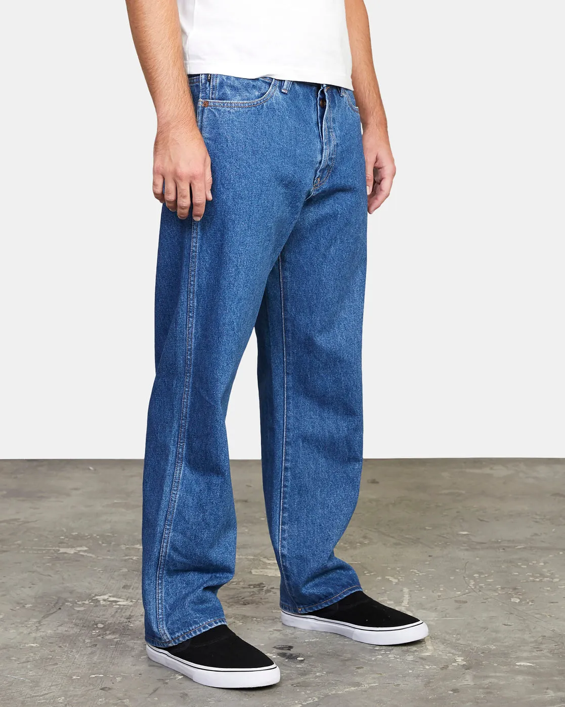 Americana Relaxed Fit Denim Jeans - Blue Collar