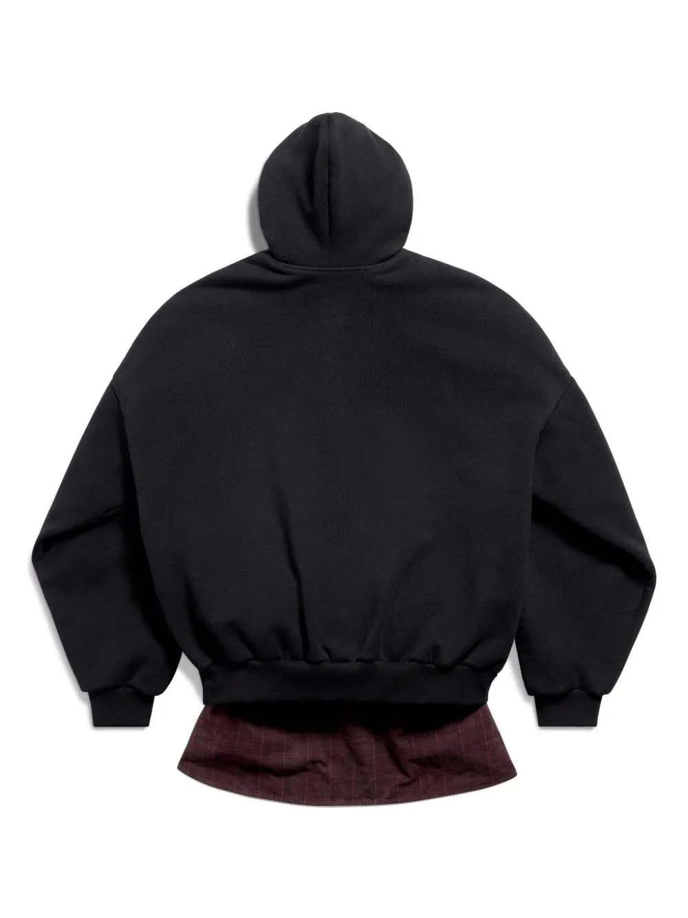 BALENCIAGA - Layered Hoodie Black