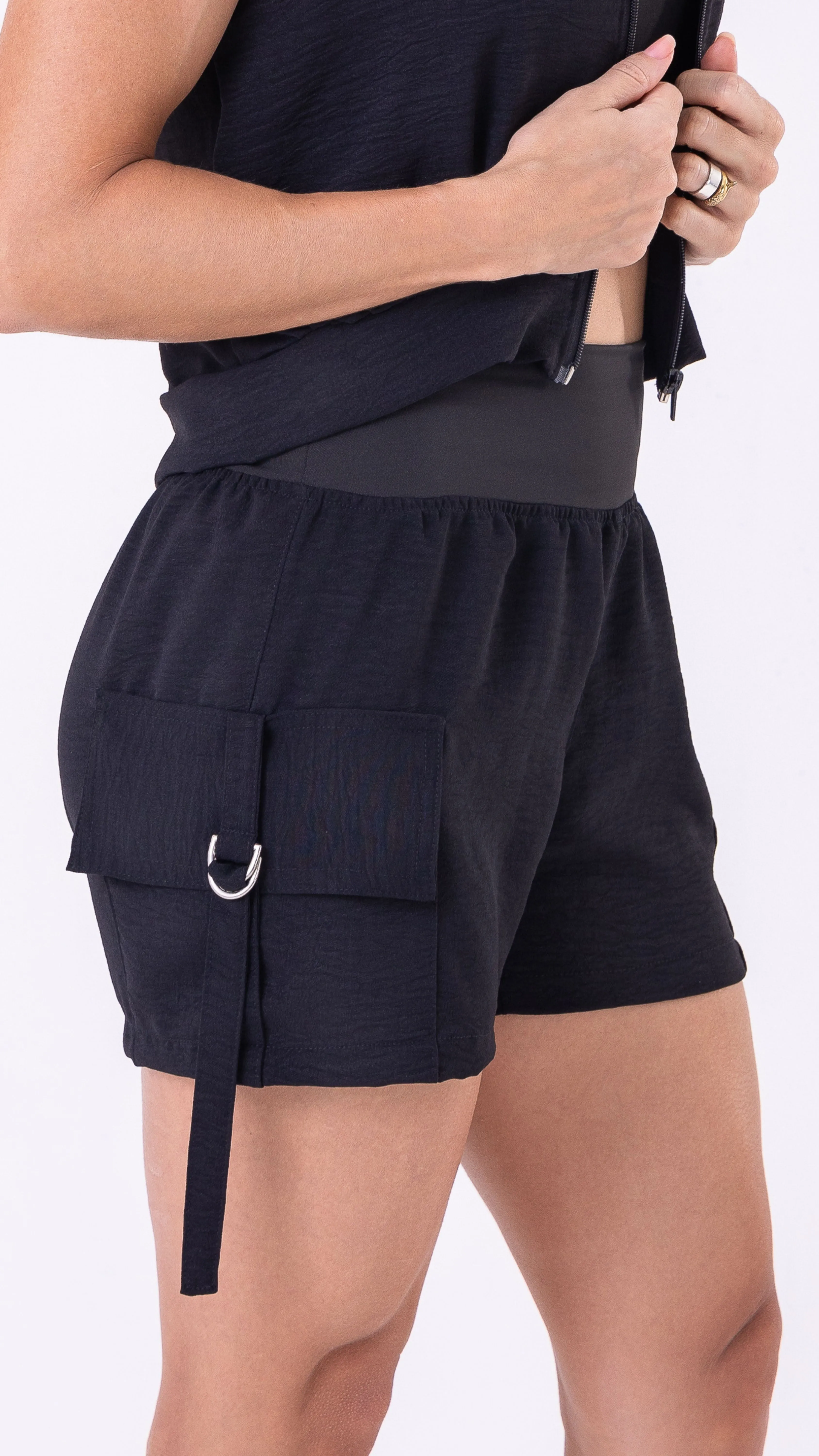 Black Motion Cargo Short