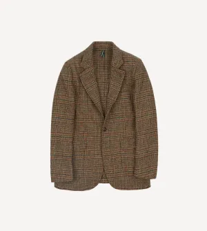 Brown Prince of Wales Check Harris Tweed Games Blazer Mk. VII