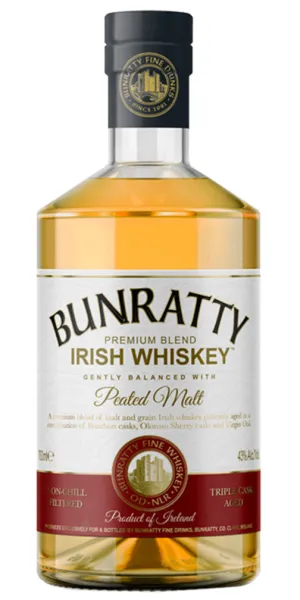 Bunratty Peated Malt Irish Whiskey 750ml