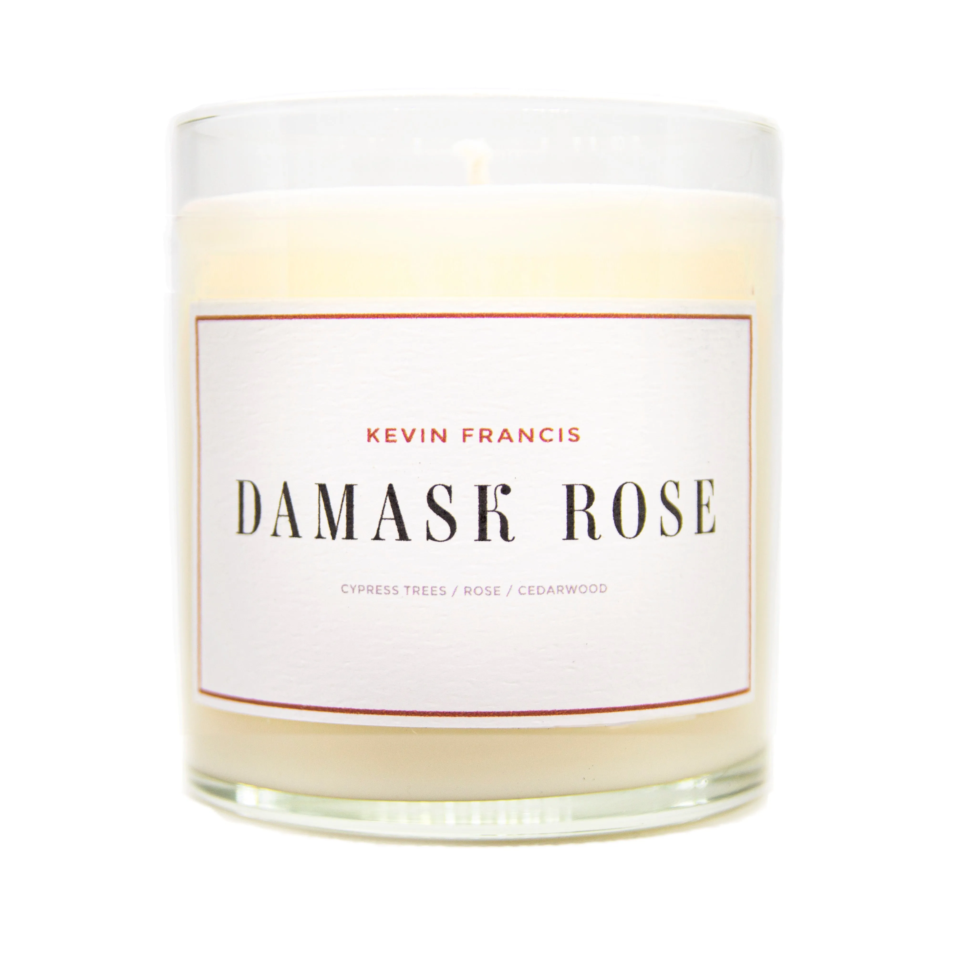 Damask Rose Scented Luxury Candle