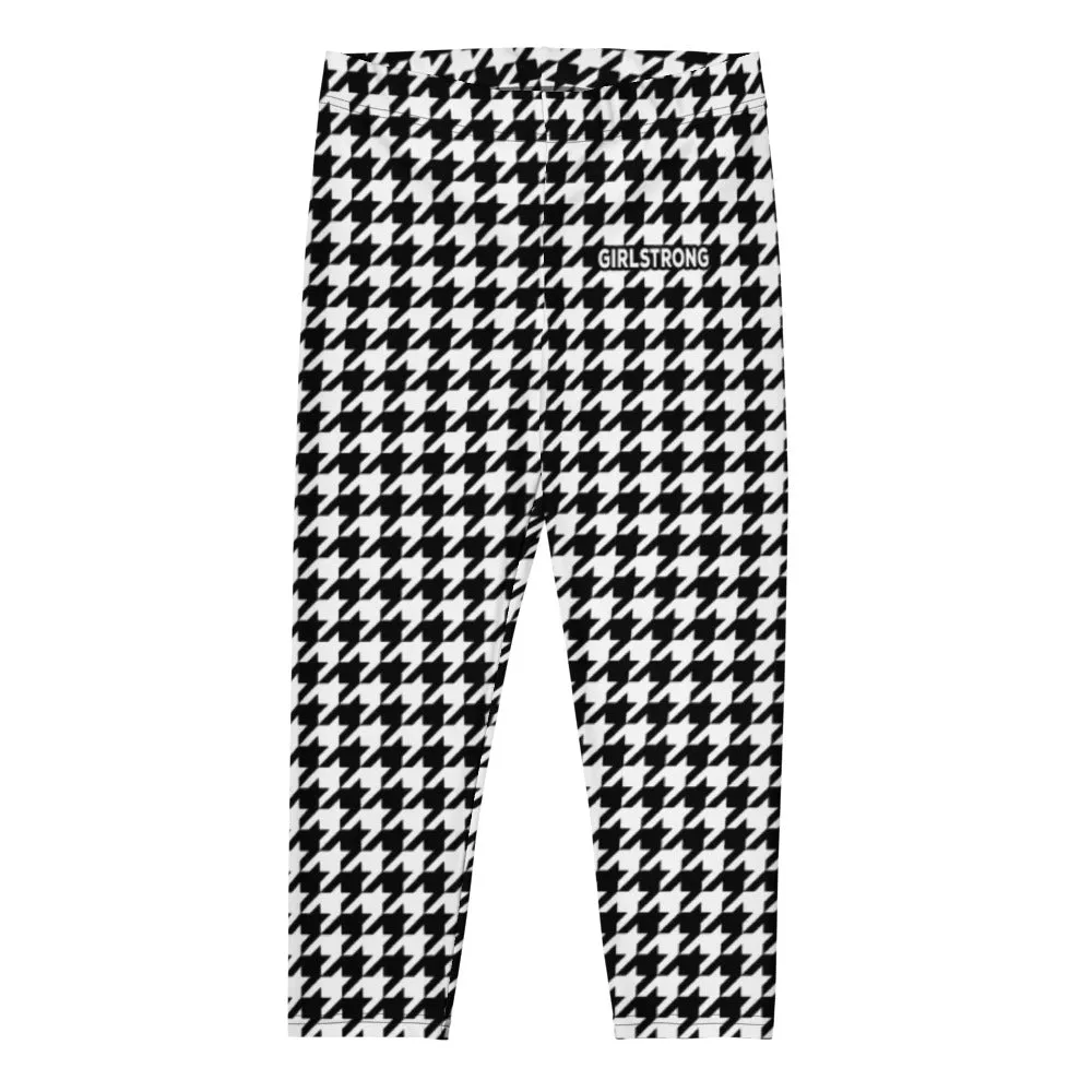 ELEVATED ESSENTIALS, THE PERFECT CAPRI BLACK WHITE HOUNDSTOOTH