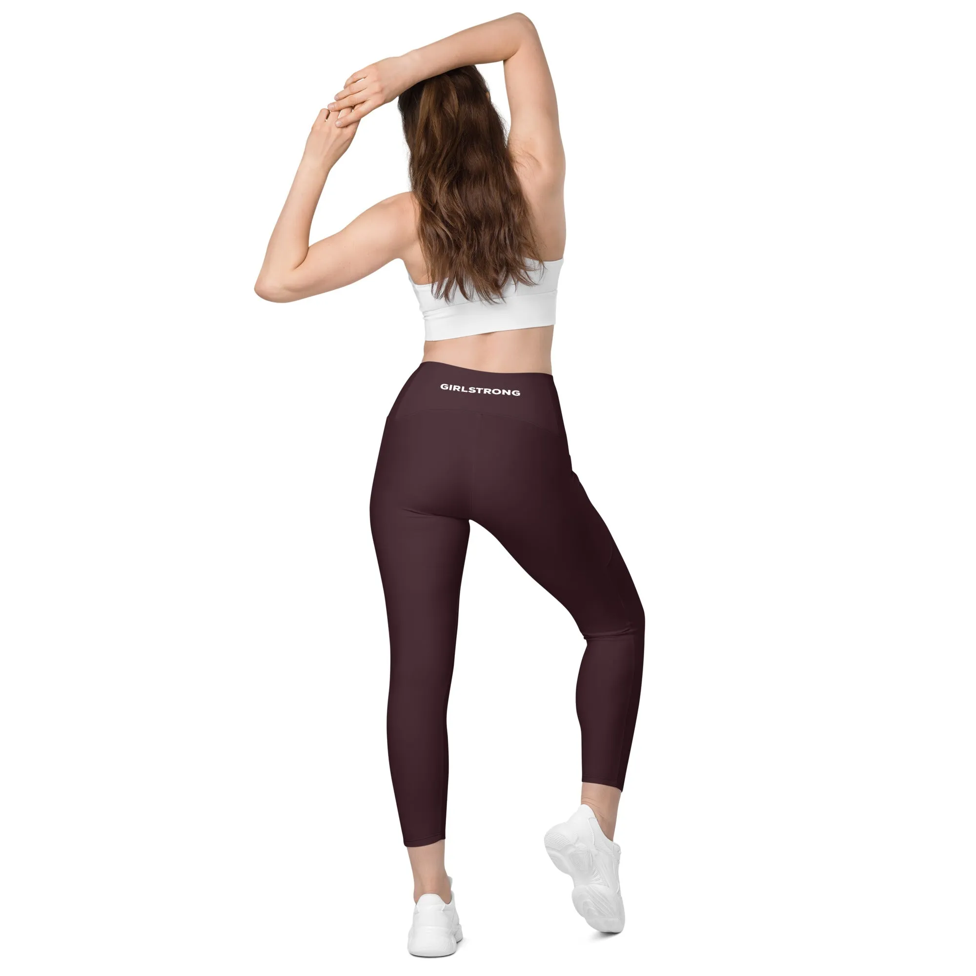 ELEVATED ESSENTIALS, THE PERFECT SIDE POCKET LEGGING CABERNET