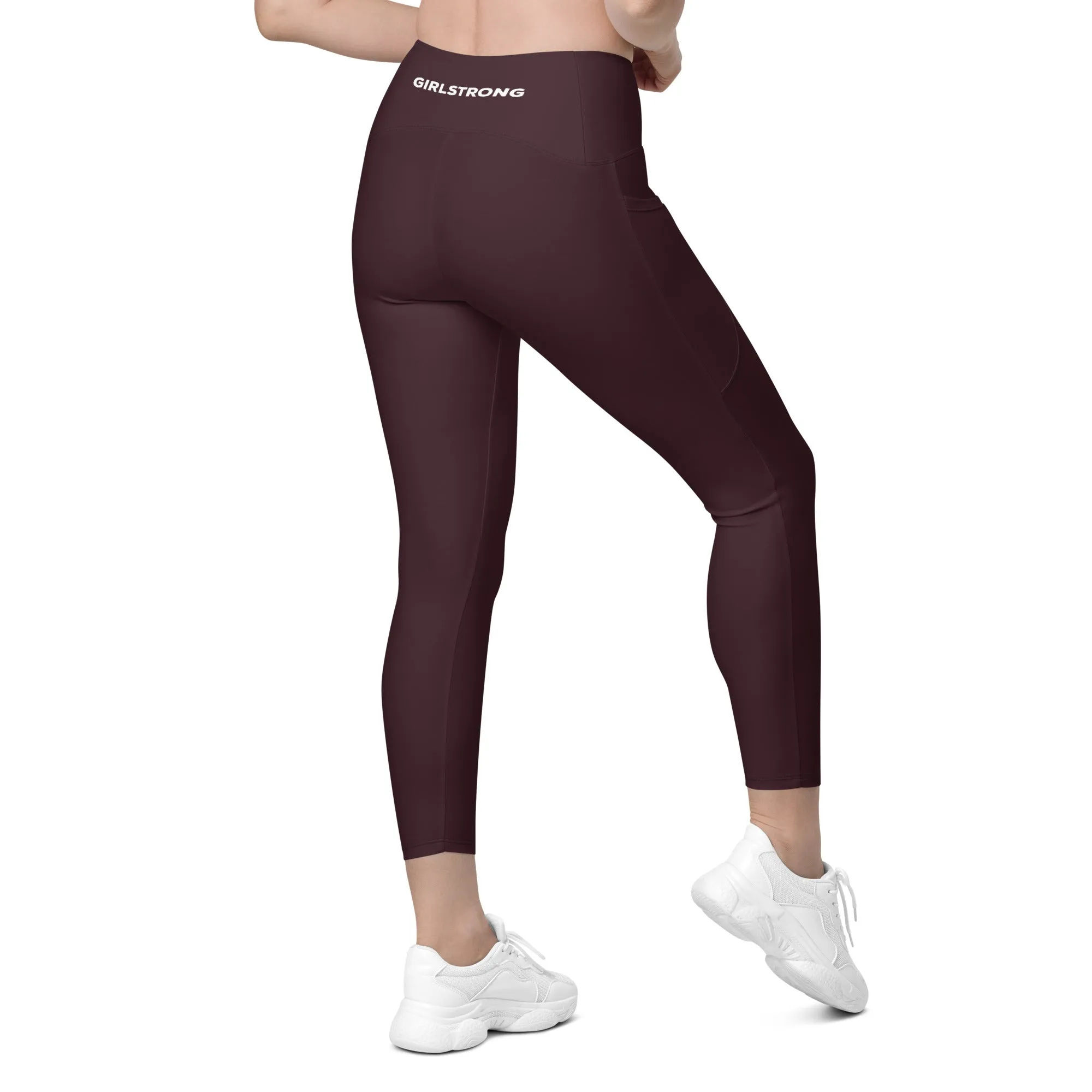 ELEVATED ESSENTIALS, THE PERFECT SIDE POCKET LEGGING CABERNET