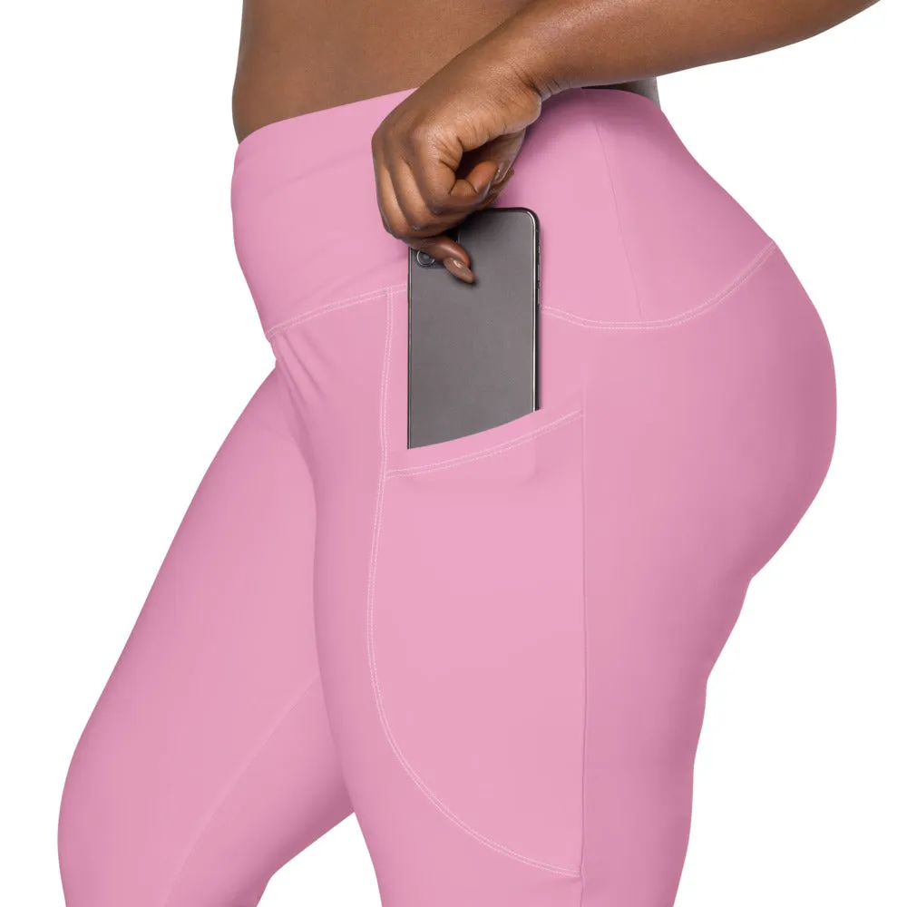 ELEVATED ESSENTIALS, THE PERFECT SIDE POCKET LEGGING PRETTY PINK