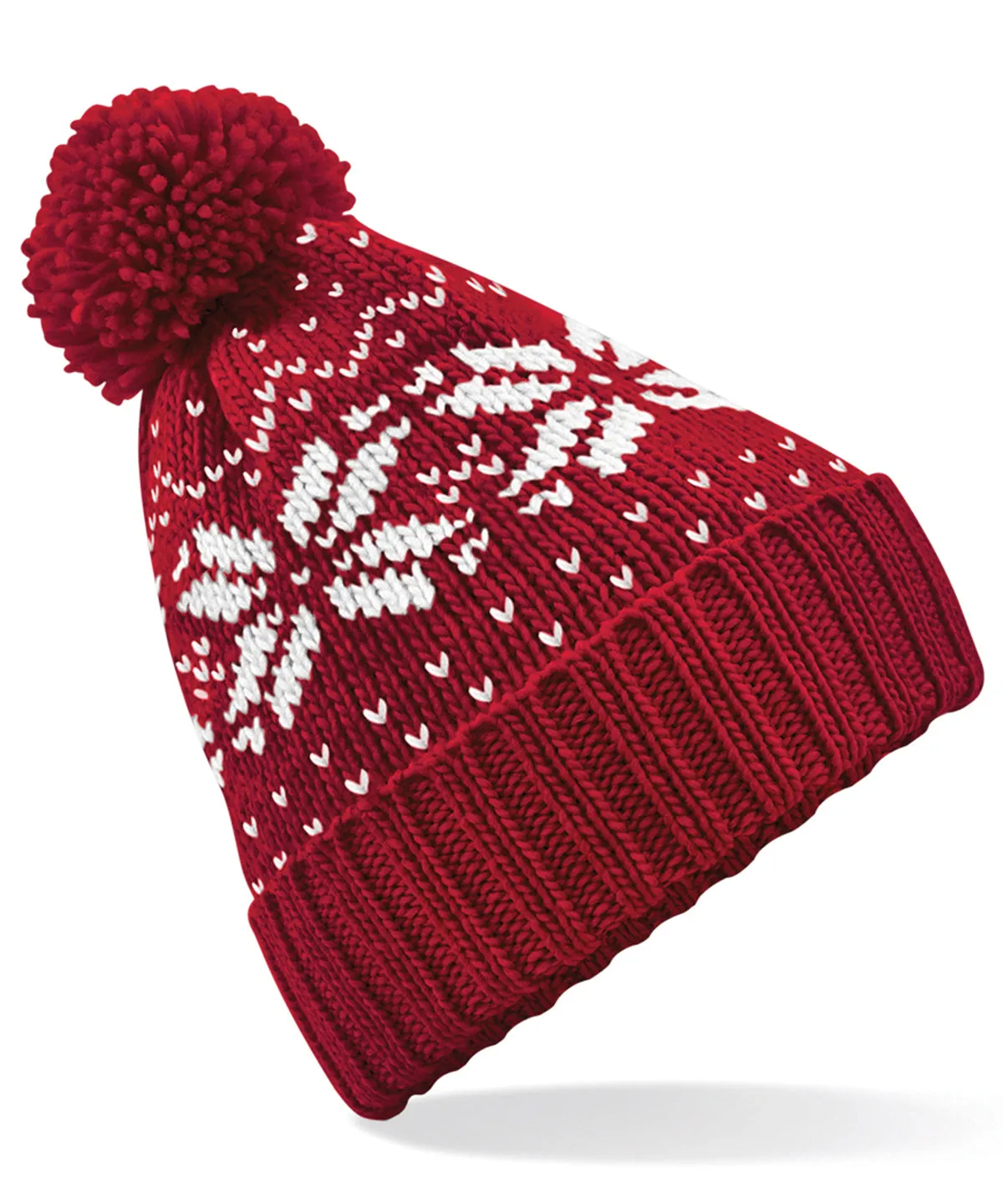 Fair Isle snowstar® beanie | Classic Red/White