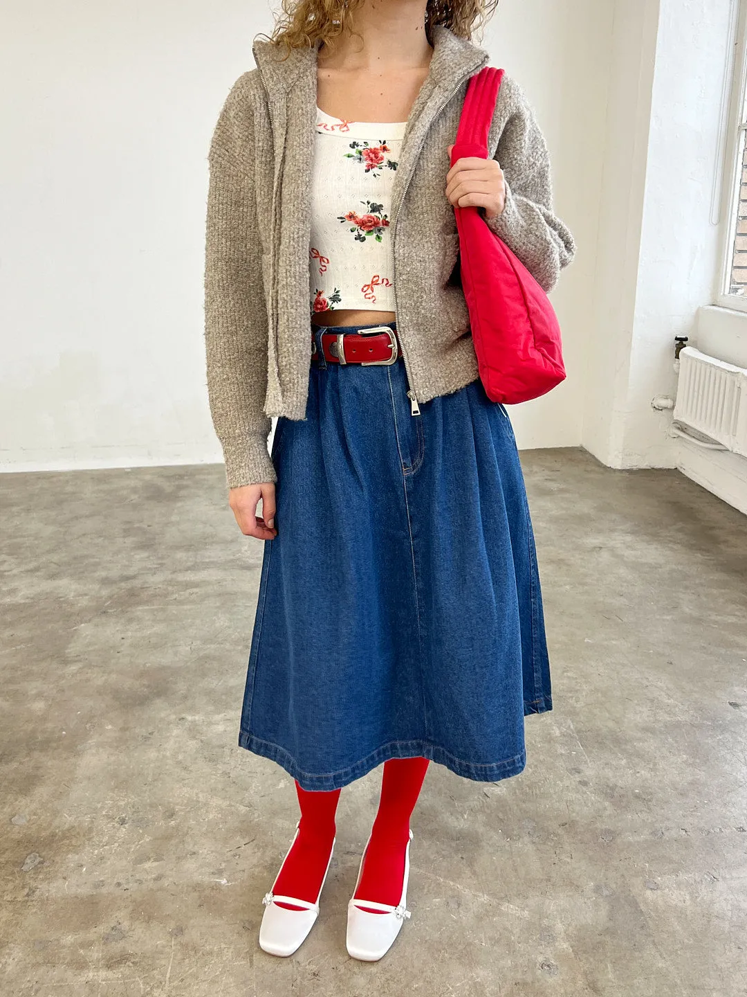 Farm Girl Skirt - Blue Denim