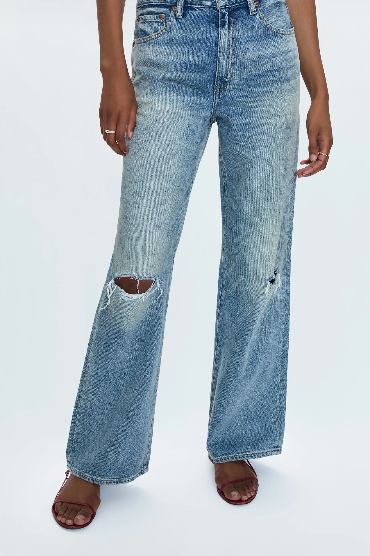 Hendrix High Rise Relaxed Jean - Apprentice Distressed