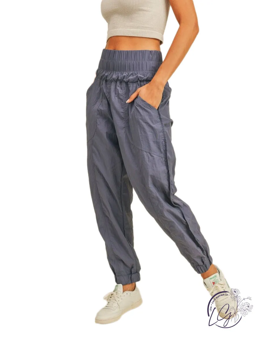 High Rise Warm-up Style Jogger