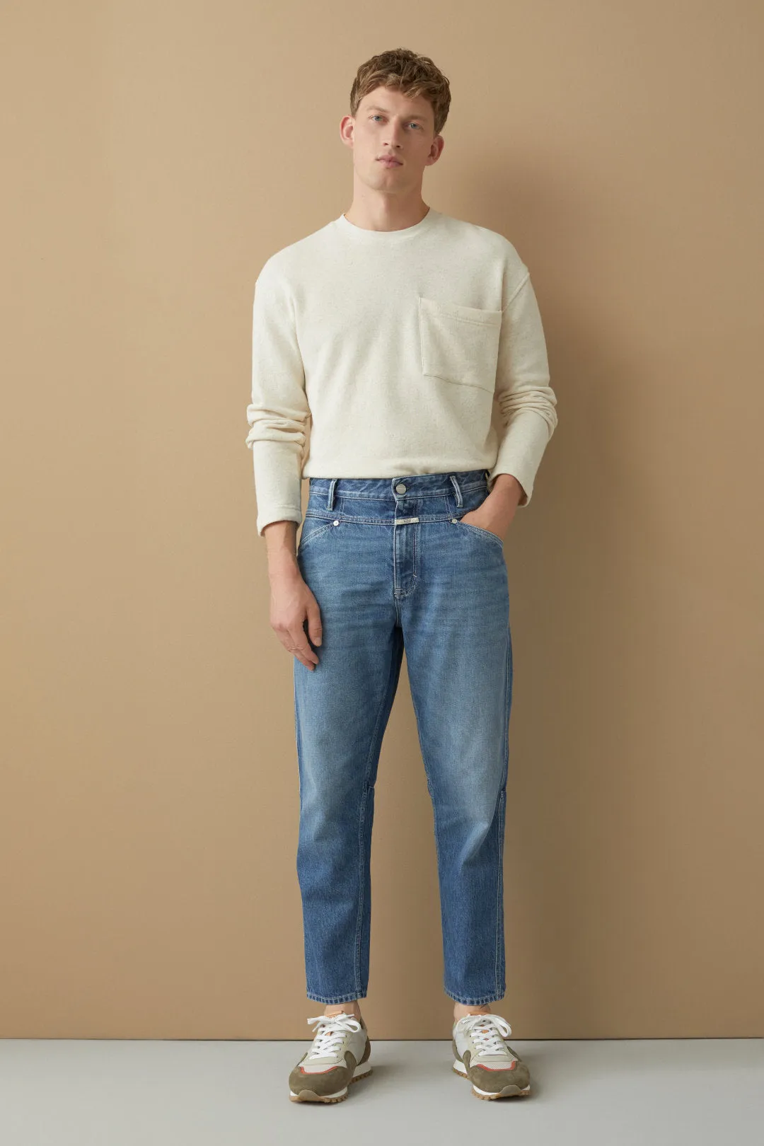 Jeans Relaxed Fit Mid Blue