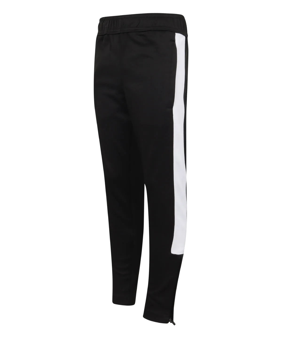 Kids knitted tracksuit pants | Black/White