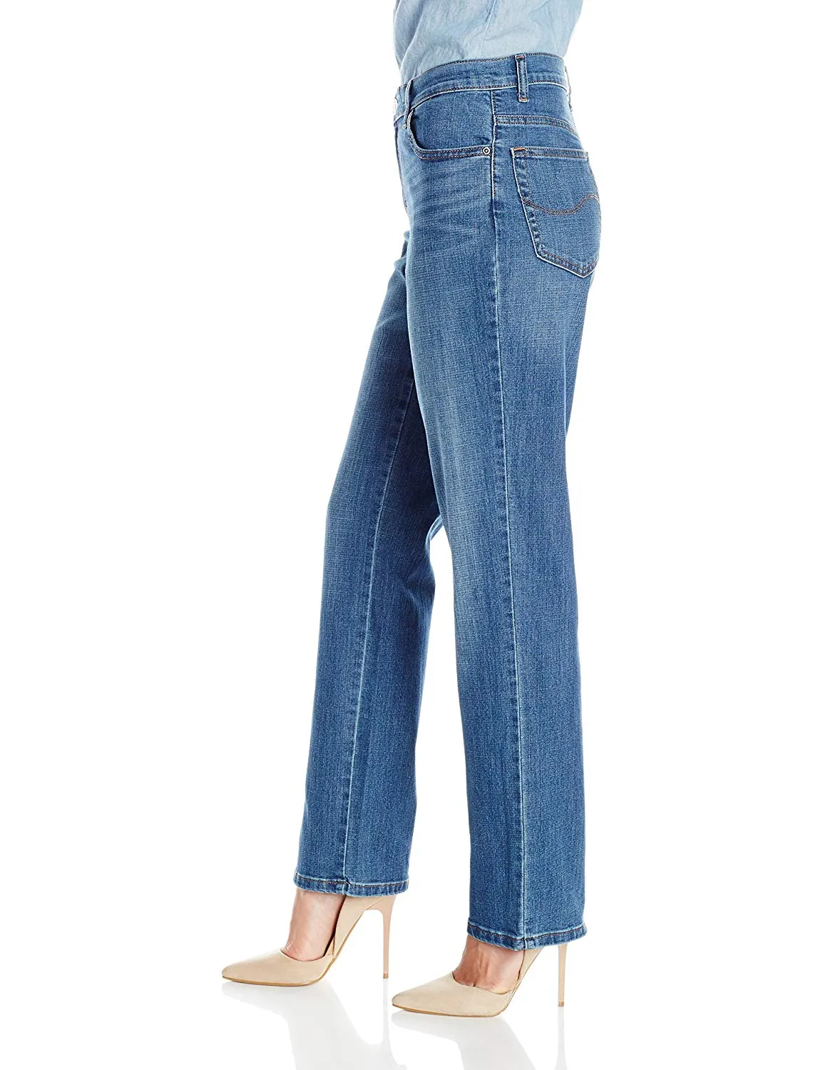 LEE Women's Relaxed Fit Straight Leg Jean