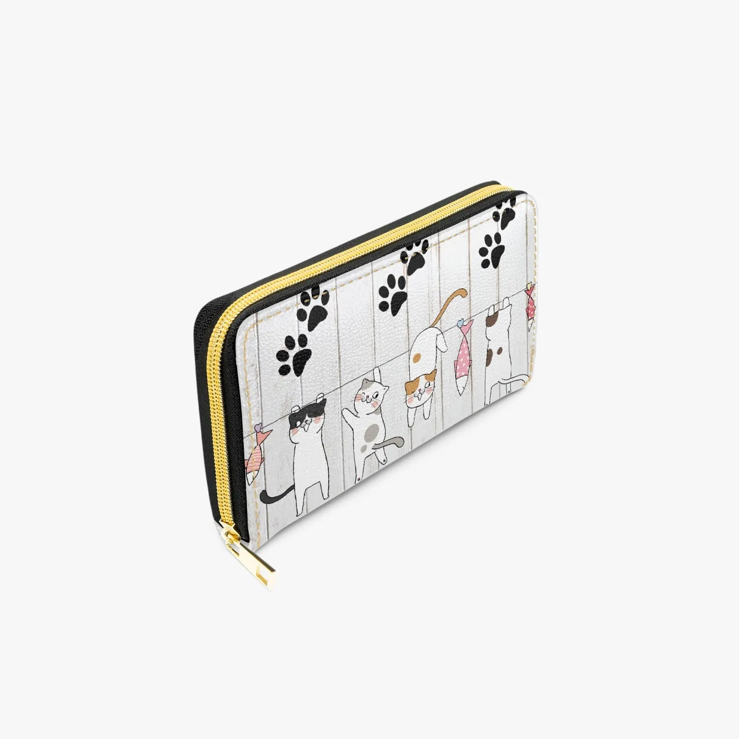 Long Type Zipper Purse, Cats, awd-666