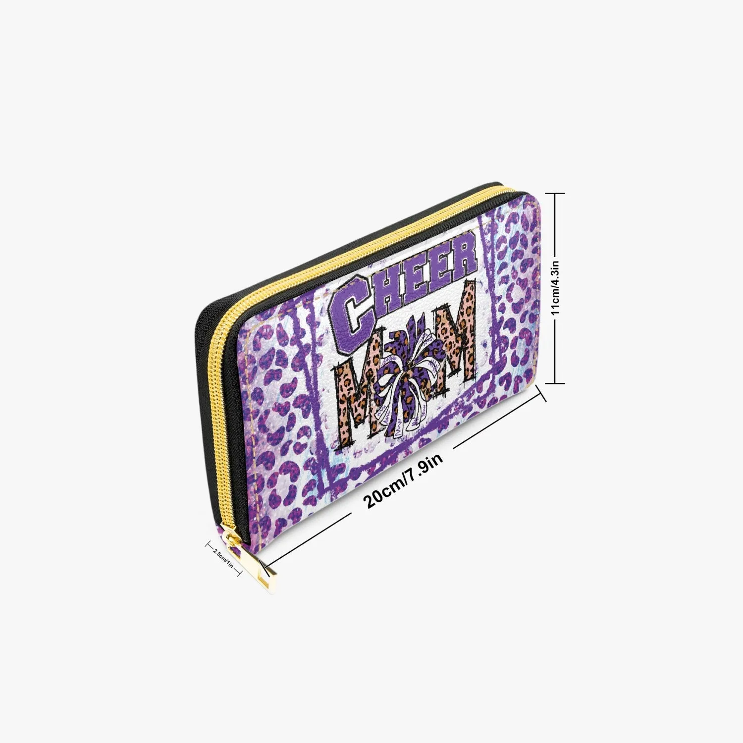 Long Type Zipper Purse - Cheer Mom