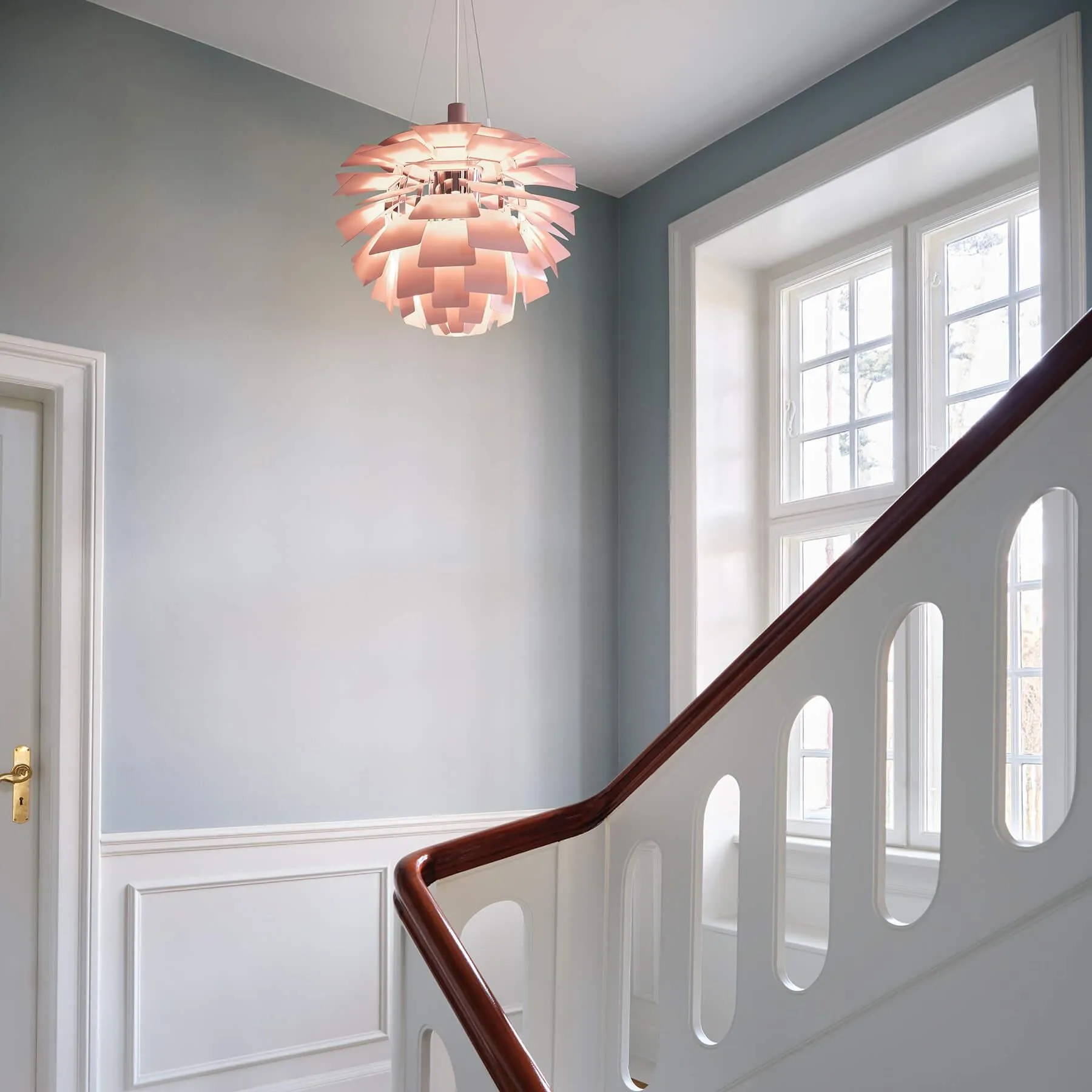 Louis Poulsen PH Artichoke Pendant Light - Pale Rose