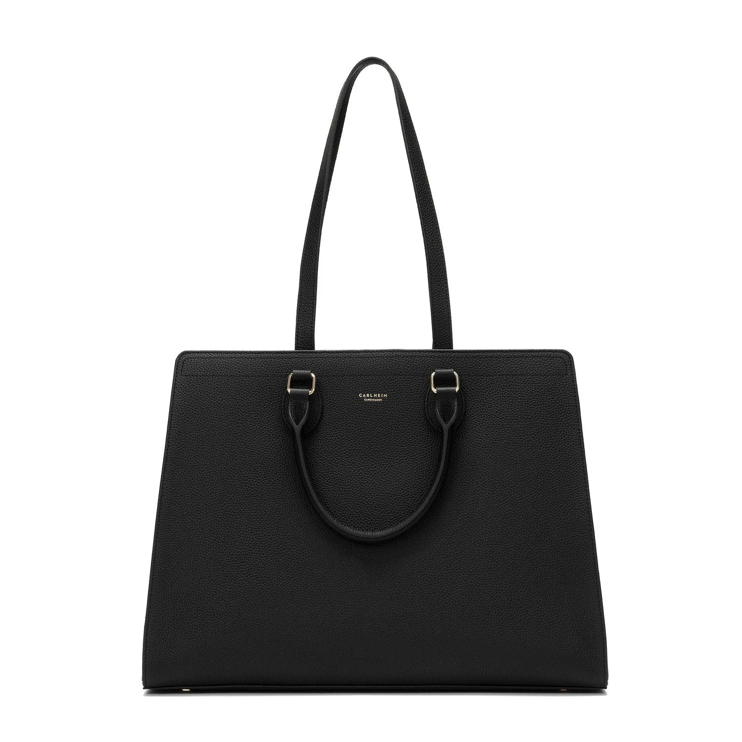 Mary Genuine Leather Handbag (Black)