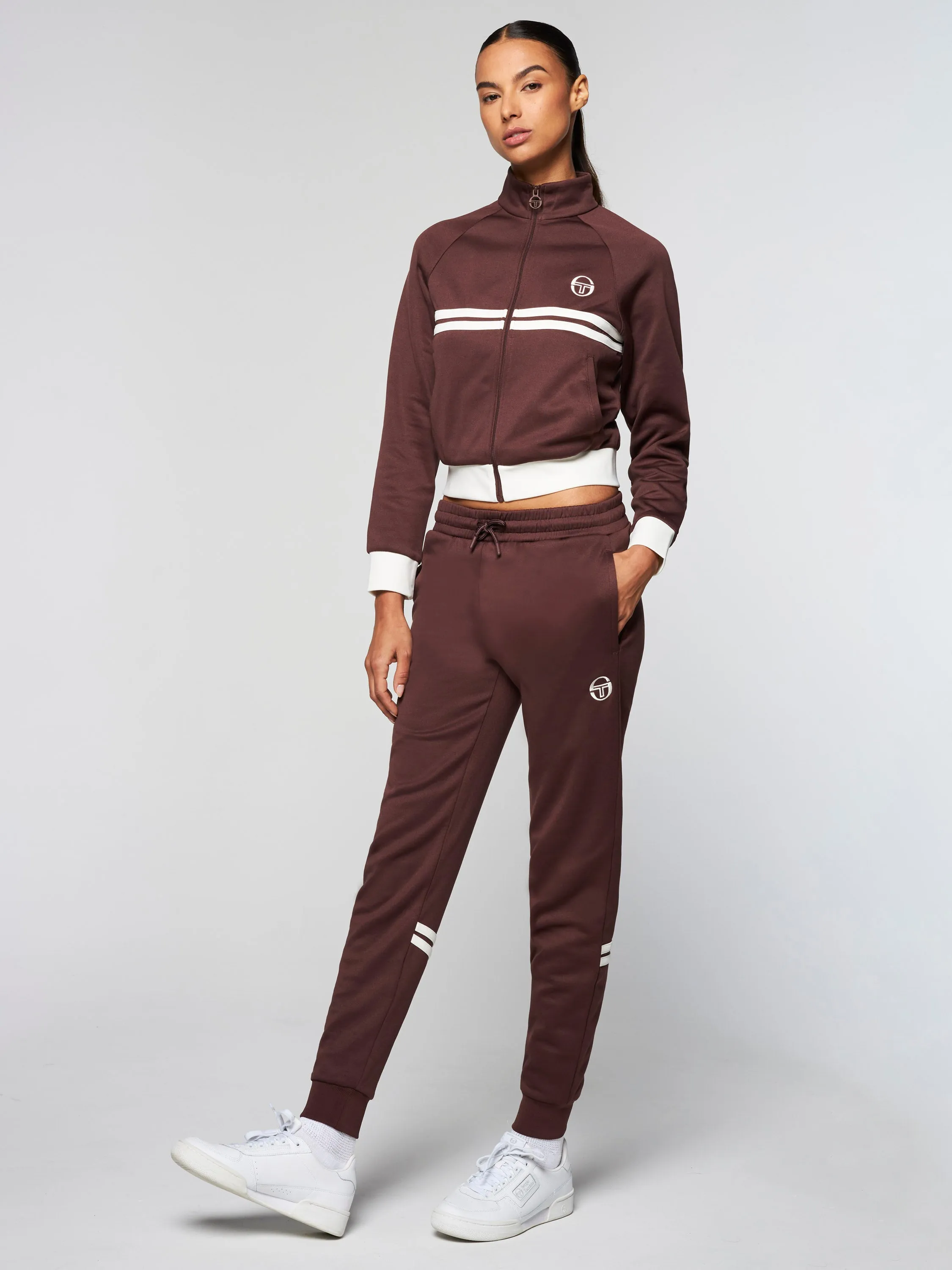 Miss Dallas Track Pant-Deep Mahogany