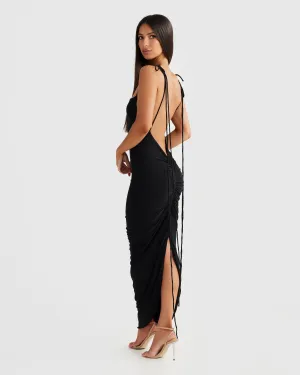 MÉLANI The Label CLEO Bum Ruched Backless Dress