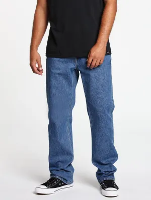 Modown Relaxed Fit Jeans - Mid Marbled Indigo