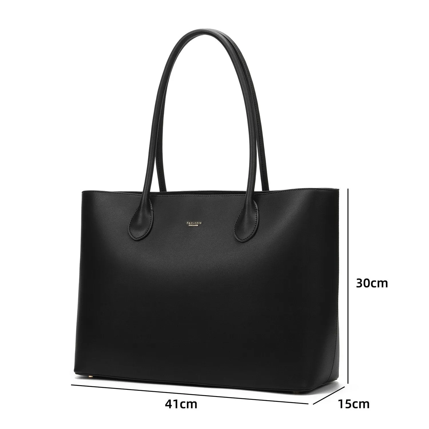 Olivia Genuine Leather Handbag (Black)