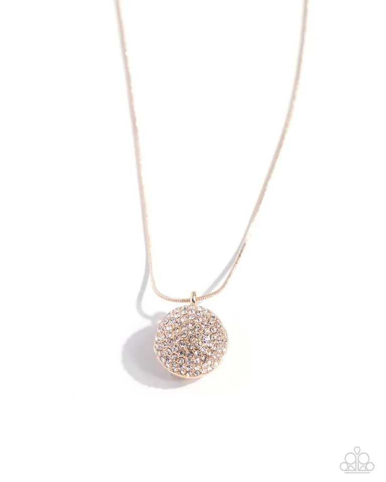 Paparazzi Necklace ~ Bedazzled Bravado - Rose Gold