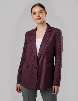 Plum Longline Blazer