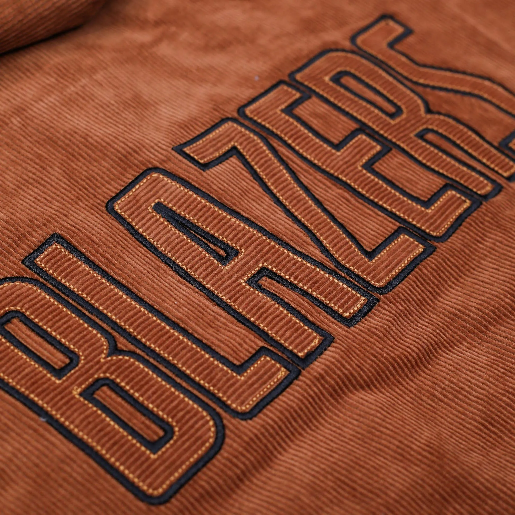 Portland Trail Blazers Wild Collective Brown Corduroy Hoodie