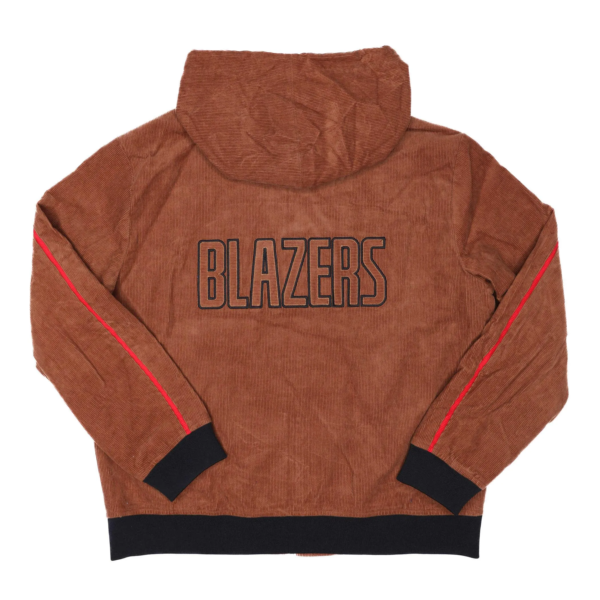 Portland Trail Blazers Wild Collective Brown Corduroy Hoodie