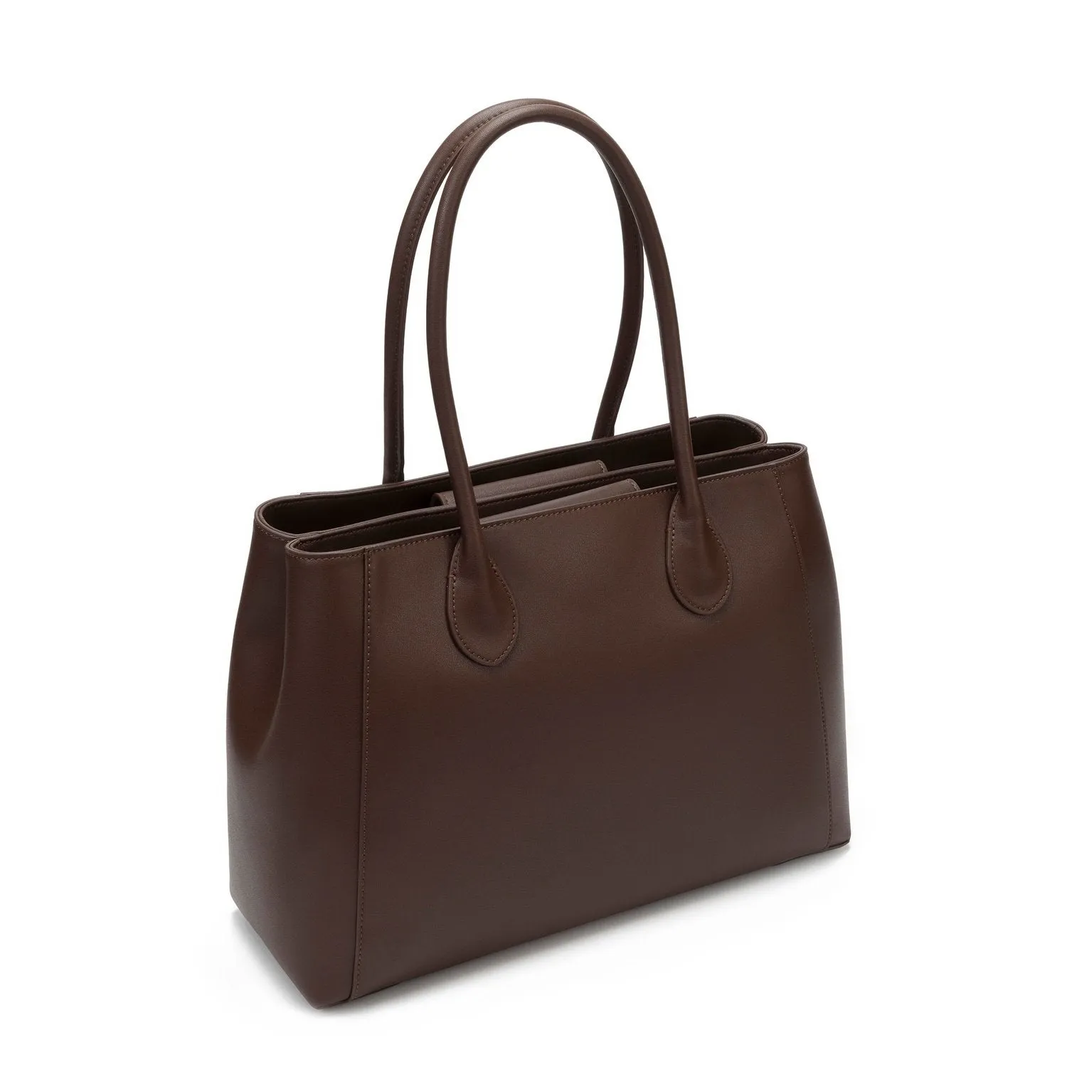 Selena Genuine Leather Handbag (Brown)