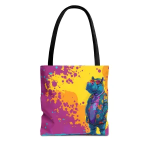 Stylish Hippo Tote Bag (AOP) - StyleMZ