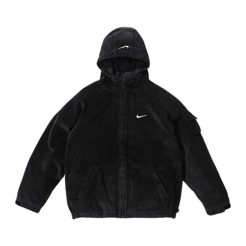 Supreme Nike Arc Corduroy Hooded Jacket Black