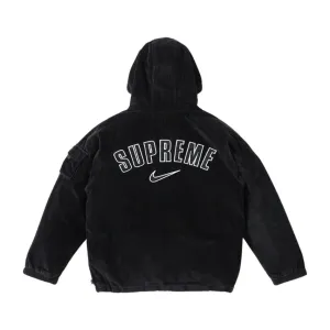 Supreme Nike Arc Corduroy Hooded Jacket Black