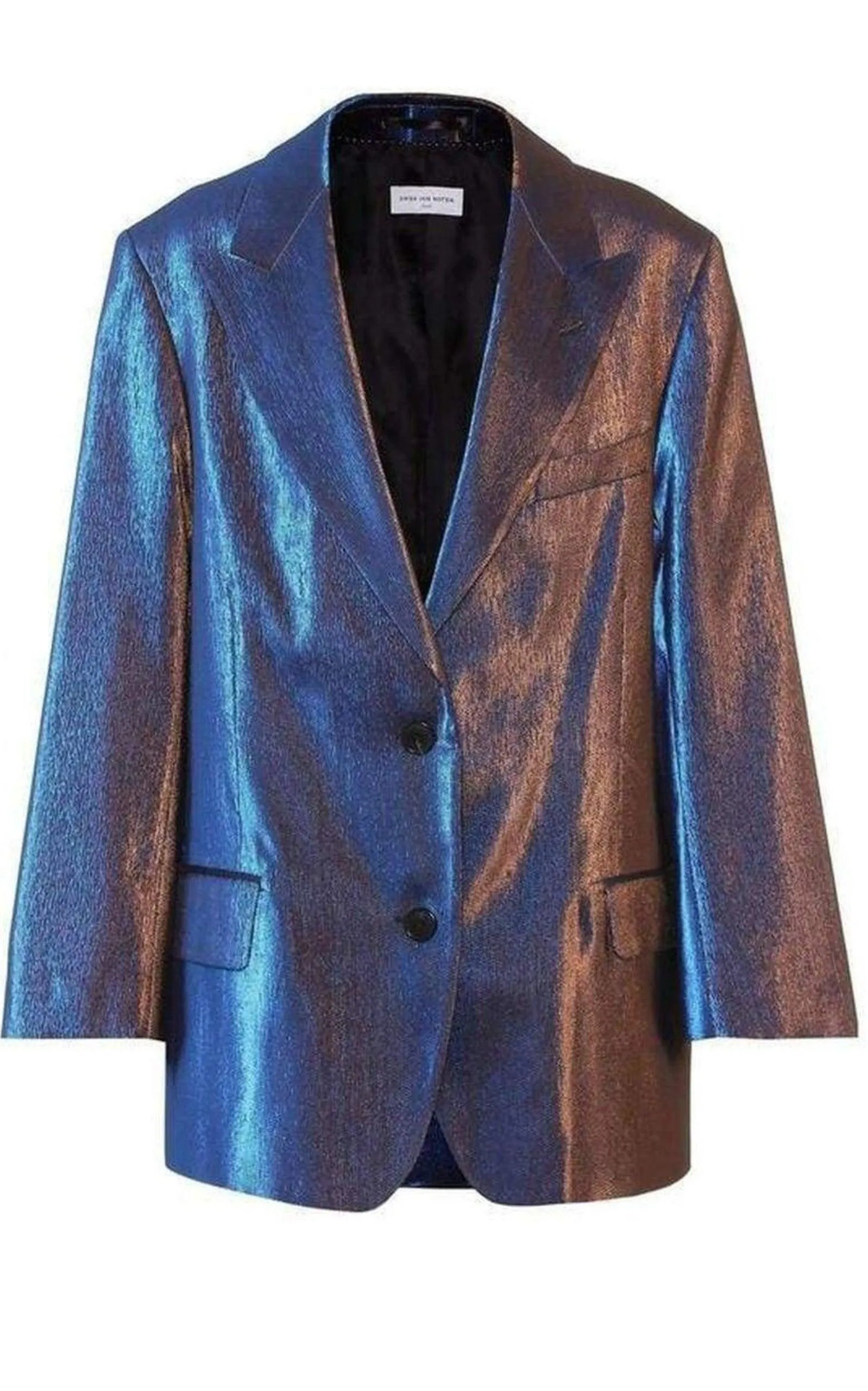 Two-Tone Lamé Blazer