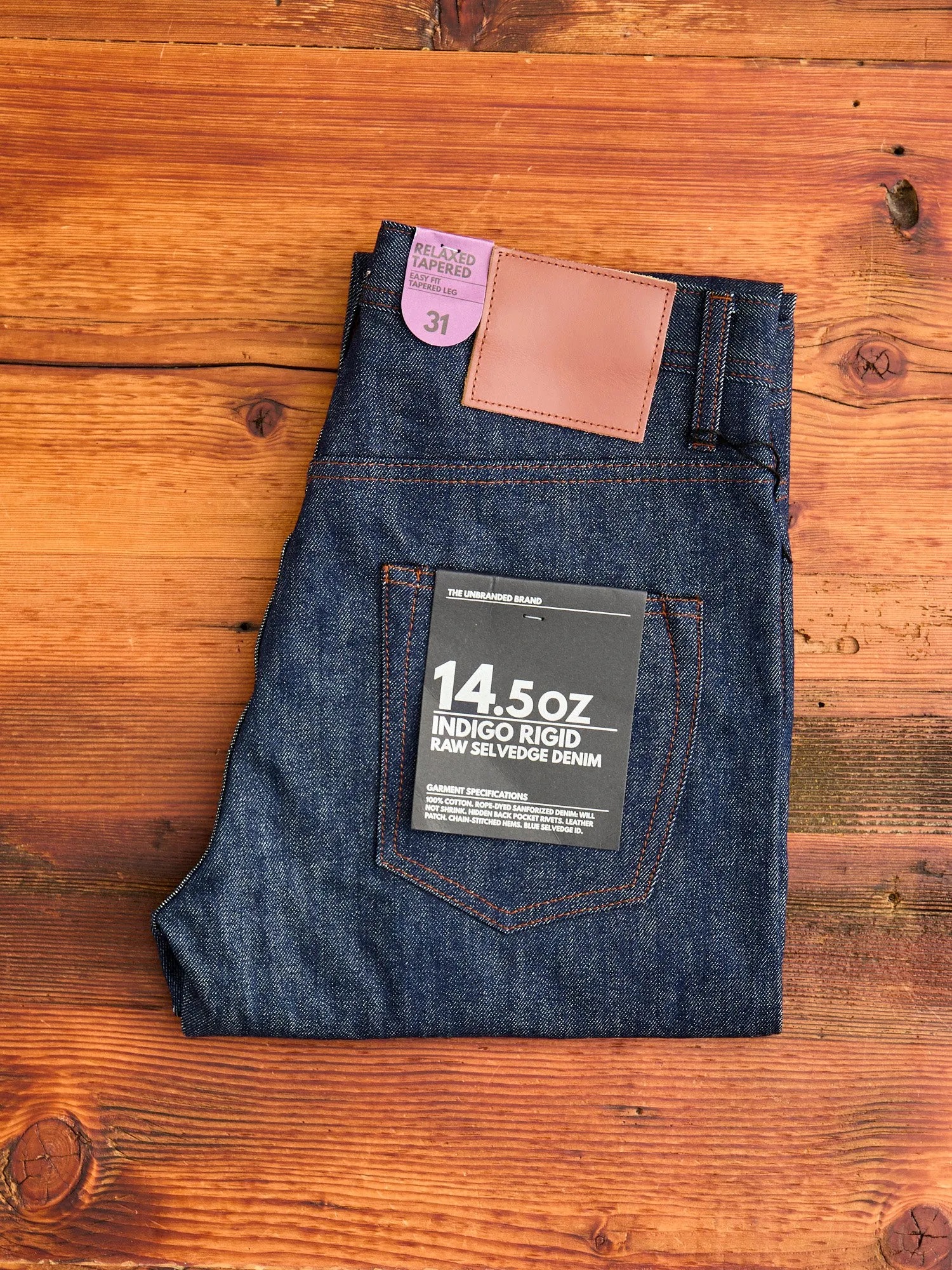 UB601 14.5oz Selvedge Denim - Relaxed Tapered Fit