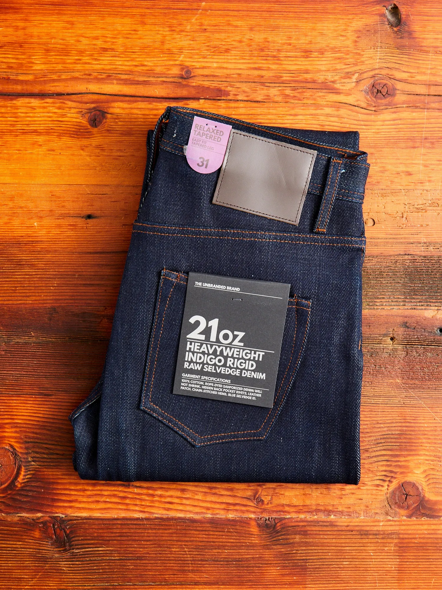 UB621 Heavyweight 21oz Selvedge Denim - Relaxed Tapered Fit