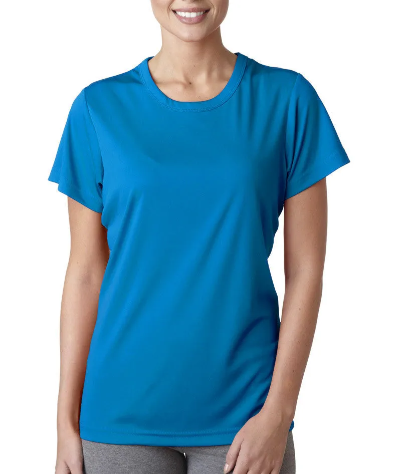 ultraclub(R) ladies' cool & dry sport performance interlock tee - sapphire (3xl)