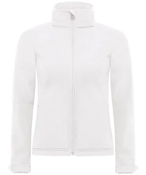 White - B&C Hooded softshell /women